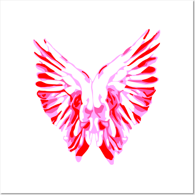 Pink Angel Wings Wall Art by CBV